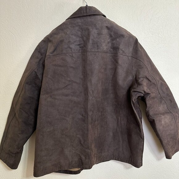 COLUMBIA‎ Mens Brown Leather Jacket Size XL in very good condition - Picture 2 of 16